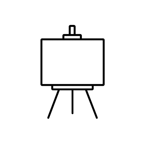 icono para porta lienzos