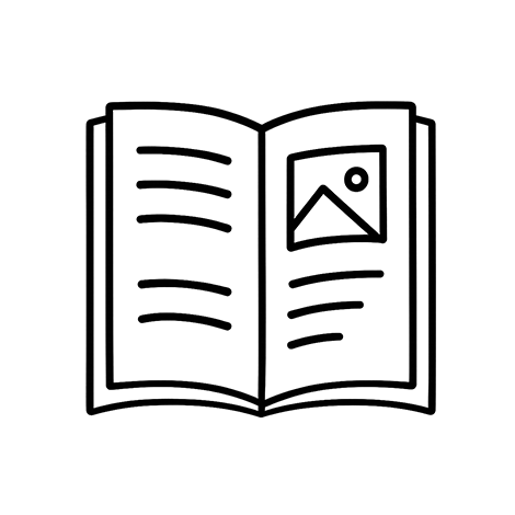 icono para encuadernación y maquetación