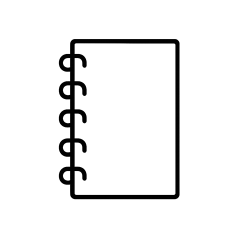 icono de encuadernación y gusanillos